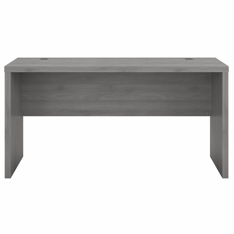 Pemberly Row 60W Credenza Desk in Modern Gray - Engineered Wood