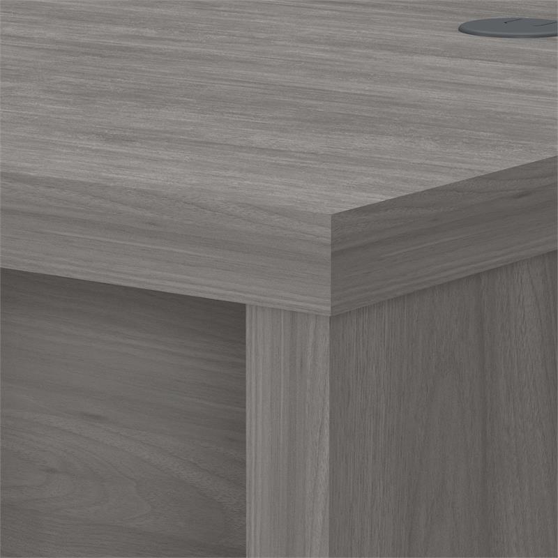 Pemberly Row 60W Credenza Desk in Modern Gray - Engineered Wood