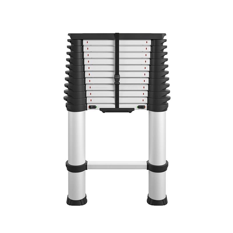 Pemberly Row 16-ft Telescoping Ladder with Ergonomic Grips and Top Cap