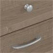 Pemberly Row 72W L Shaped Computer Desk with File in Ash Gray - Engineered Wood