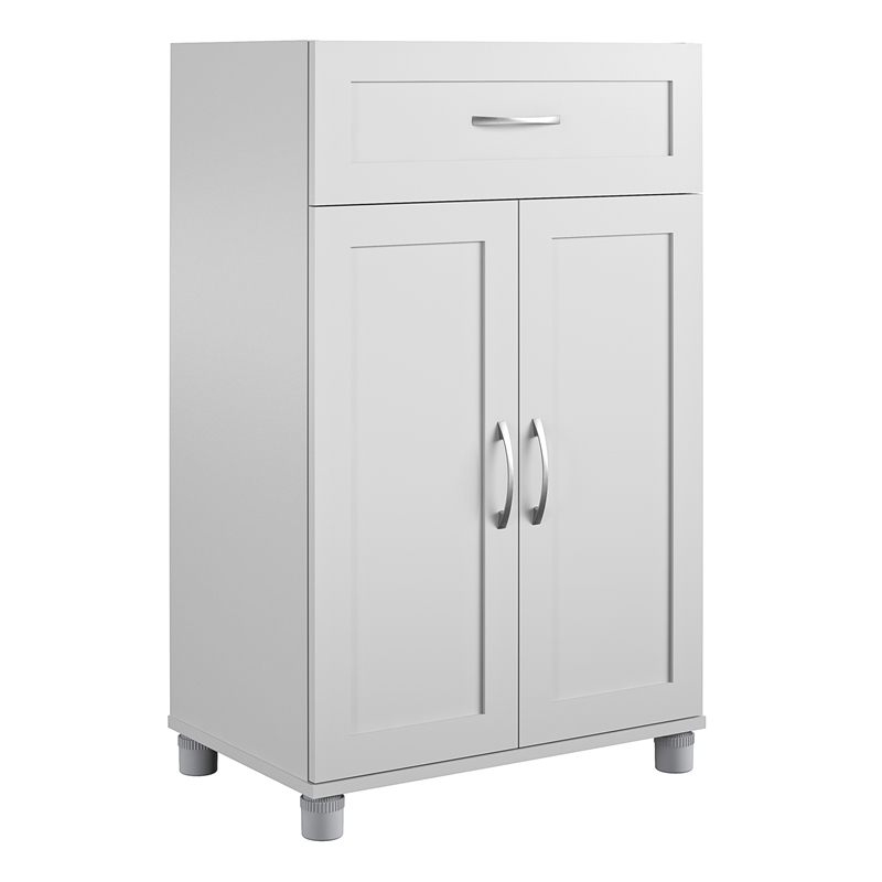 Pemberly Row Modern 2 Door/1 Drawer Base Cabinet in Dove Gray
