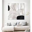 Pemberly Row 72x72 Falling Stones Fine Art Giant Canvas Print in White