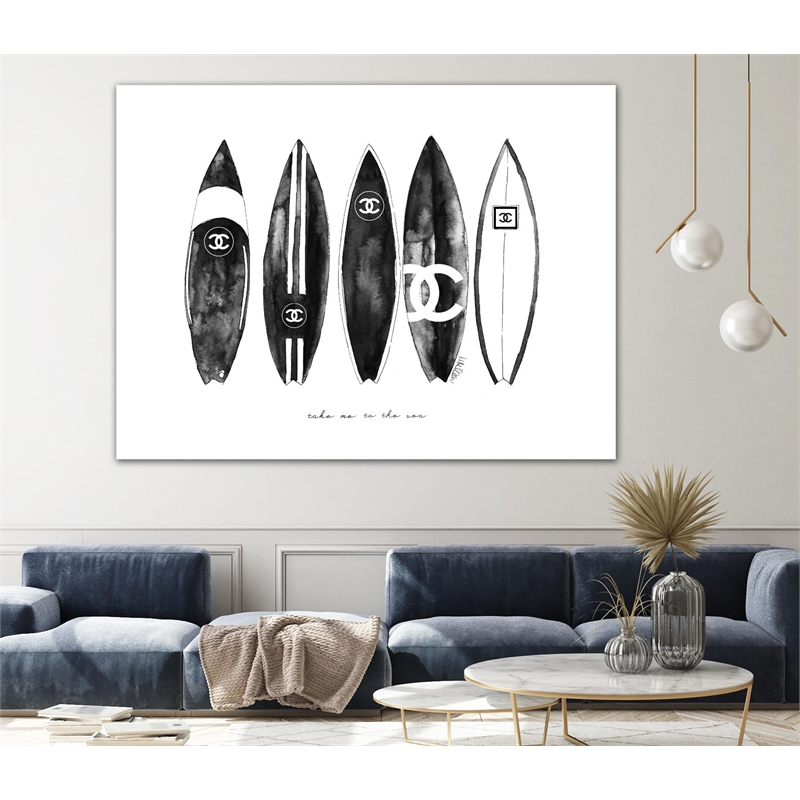 Pemberly Row 72x54 Surf Landscape Fine Art Giant Canvas Print in Multi-Color