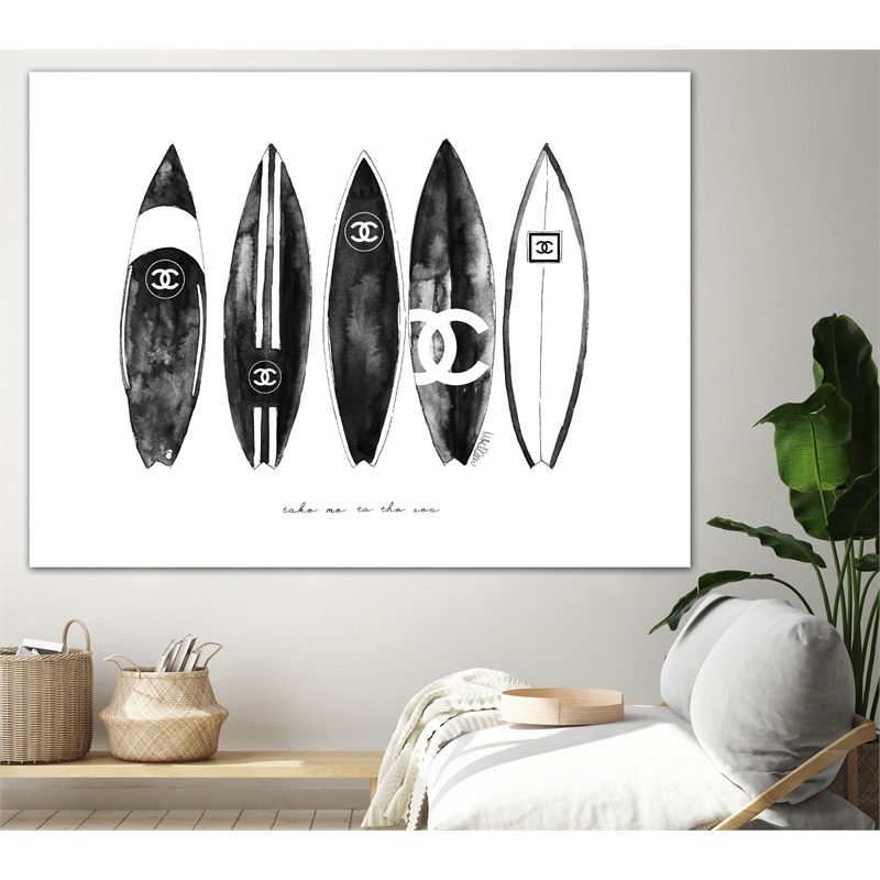 Pemberly Row 72x54 Surf Landscape Fine Art Giant Canvas Print in Multi-Color