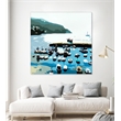 Pemberly Row 84x84 Boats Fine Art Giant Canvas Print in Multi-Color