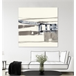 Pemberly Row 84x84 Stark Lines Fine Art Giant Canvas Print in Multi-Color