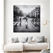 Pemberly Row 72x72 The Decisive Leap Fine Art Giant Canvas Print in White