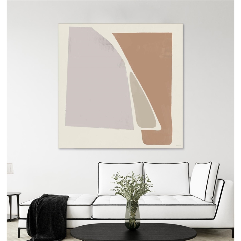 Pemberly Row 72x72 Machine Abstract Fine Art Giant Canvas Print in Multi-Color