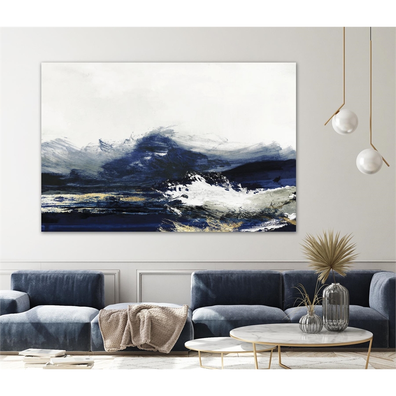 Pemberly Row 84x54 Water Fine Art Giant Canvas Print in White