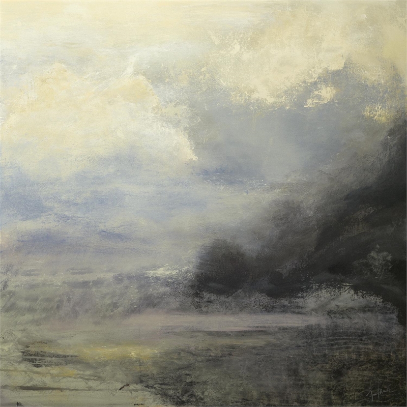 Pemberly Row 84x84 Drifter Fine Art Giant Canvas Print in Yellow