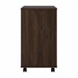 Pemberly Row 3 Drawer Mobile File Cabinet in Black Walnut - Engineered Wood