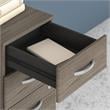 Pemberly Row 3 Drawer Mobile File Cabinet in Modern Hickory - Engineered Wood