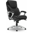 Pemberly Row Office Chair Patented AIR Lumbar Technology Leather Black