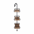 Pemberly Row Modern / Contemporary Metal Wall Shelves in Black