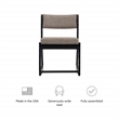 Pemberly Row Two Position Sled Base Wood Commercial Grade Chair in Black