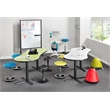 Pemberly Row Pneumatic Height-Adjustable Stand-Up Mobile Workstation