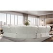 Pemberly Row 3 - Piece USB Vegan Leather Reclining Sectional with Sound System