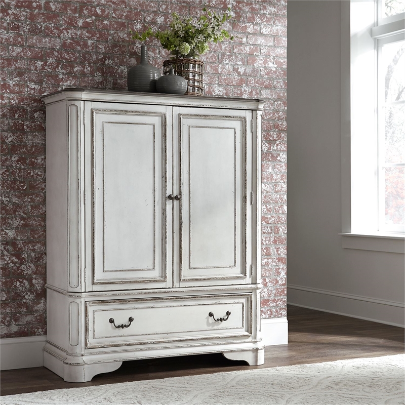 Pemberly Row Modern / Contemporary Magnolia Manor White Door Chest