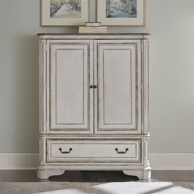 Pemberly Row Modern / Contemporary Magnolia Manor White Door Chest