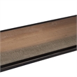 Pemberly Row Contemporary Transitional Console Table Brown Finish