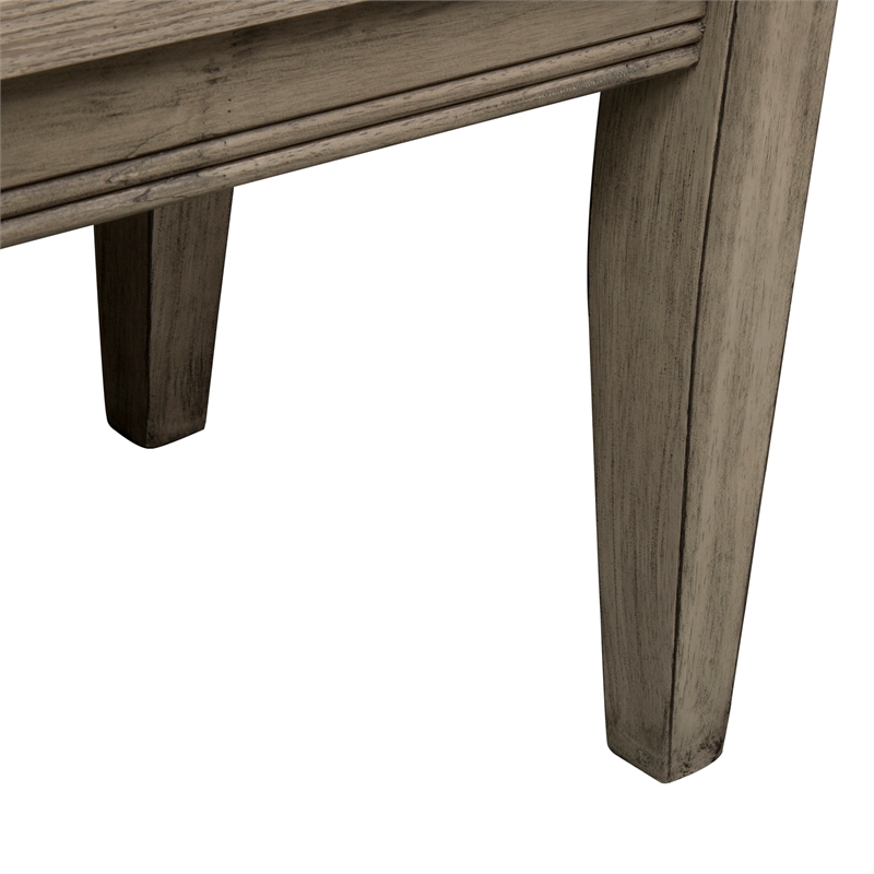 Pemberly Row Contemporary Transitional Light Brown Bench (RTA)