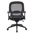 Pemberly Row Executive High Back Chair in Black Bonded Leather Seat