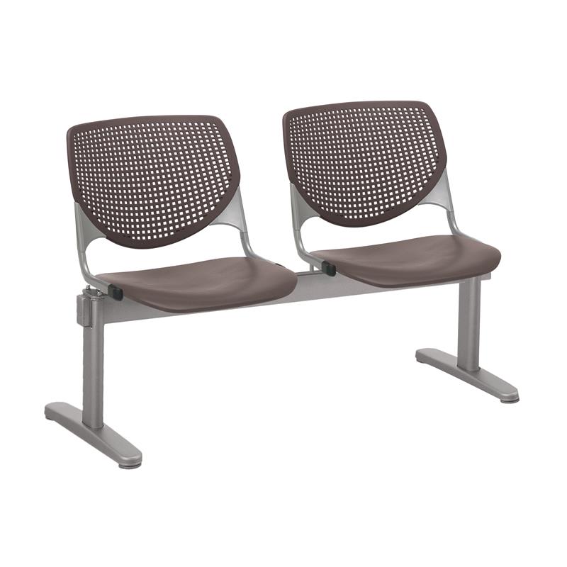 Pemberly Row 2 Seats Reception Bench - Brownstone Seats & Back