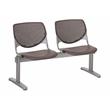 Pemberly Row 2 Seats Reception Bench - Brownstone Seats & Back