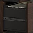 Pemberly Row Office Storage Cabinet with Drawers in Black Walnut - Wood