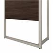 Pemberly Row 42W x 24D Desk Return/Bridge in Black Walnut - Engineered Wood