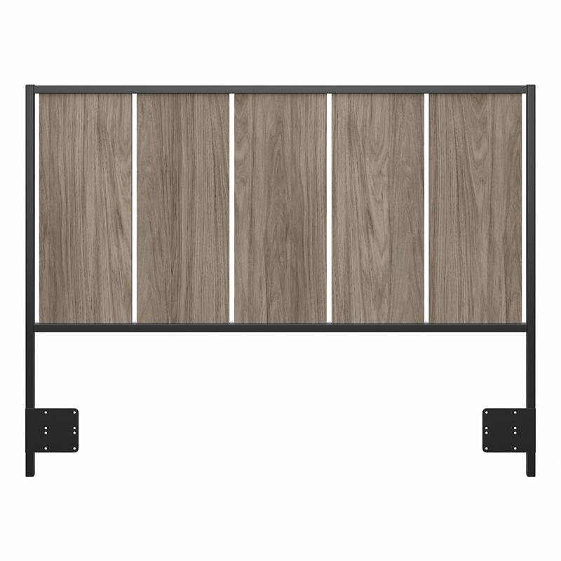 Pemberly Row Full/Queen Size Headboard in Modern Hickory - Engineered Wood