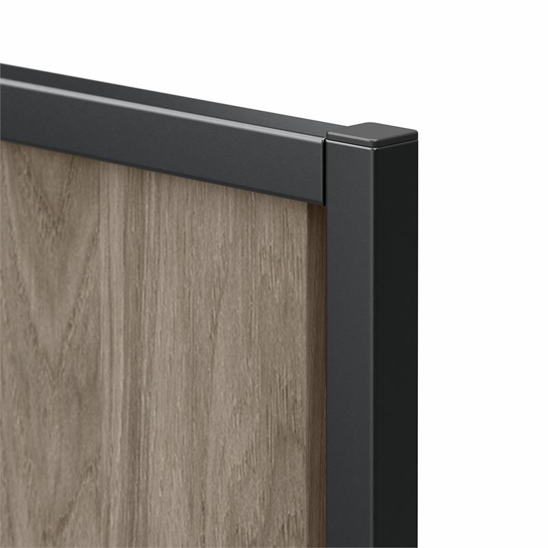 Pemberly Row Full/Queen Size Headboard in Modern Hickory - Engineered Wood