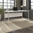 Pemberly Row 60W x 30D Computer Table Desk in White - Engineered Wood