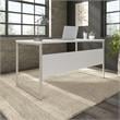 Pemberly Row 60W x 30D Computer Table Desk in White - Engineered Wood