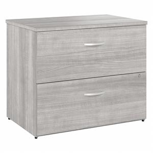 Pemberly Row 2 Drawer Lateral File Cabinet in Platinum Gray - Engineered Wood