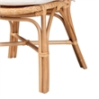 Pemberly Row Contemporary Brown Finished Rattan Dining Chair