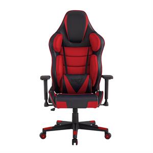 Pemberly Row Modern / Contemporary Faux Leather Game Chair Red