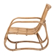 Pemberly Row Contemporary Bohemian Natural Rattan Accent Chair