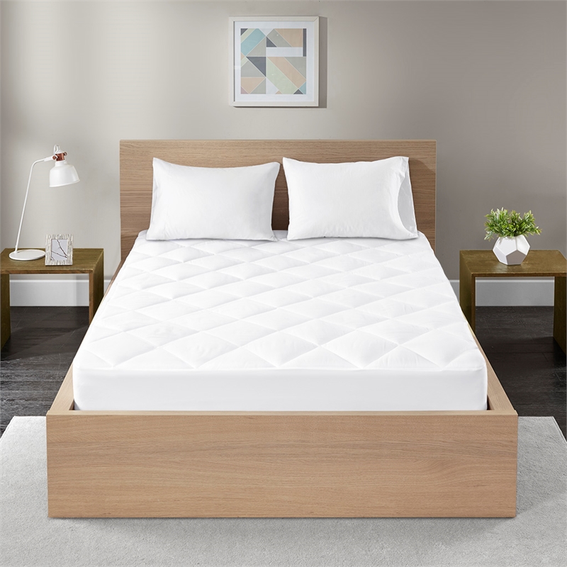 Pemberly Row 300 Thread Count Cotton Sateen Waterproof Mattress Pad