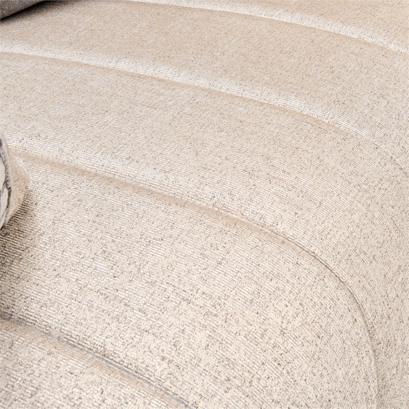 Pemberly Row Contemporary Transitional Loveseat in Opal  /  Gold