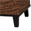 Pemberly Row Contemporary Bohemian Natural Seagrass End Table