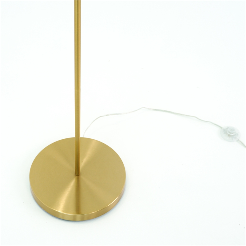 Pemberly Row Contemporary Regal Radiance Floor Metal & Brass Lamp