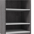 Pemberly Row 20W Nightstand in Bark Gray and White - Engineered Wood