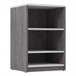 Pemberly Row 20W Nightstand in Bark Gray and White - Engineered Wood