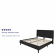 Pemberly Row Modern / Contemporary Tufted King Platform Bed in Black