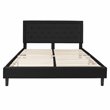 Pemberly Row Modern / Contemporary Tufted King Platform Bed in Black