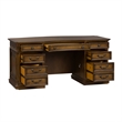 Pemberly Row Contemporary Medium Brown 5 Piece Jr Executive set