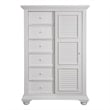 Pemberly Row Modern / Contemporary White Wood Gentleman's Chest