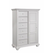 Pemberly Row Modern / Contemporary White Wood Gentleman's Chest