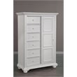 Pemberly Row Modern / Contemporary White Wood Gentleman's Chest